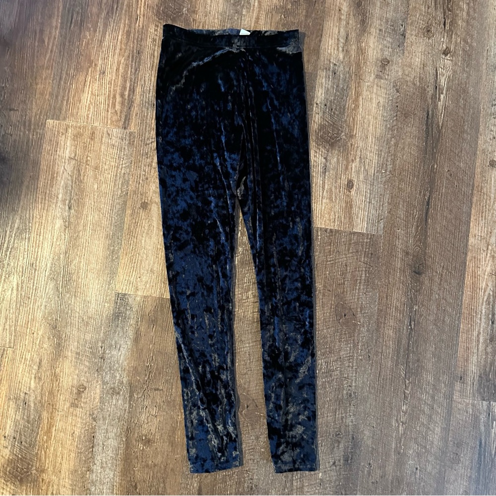 Old Navy Kids Velvet Navy Leggings